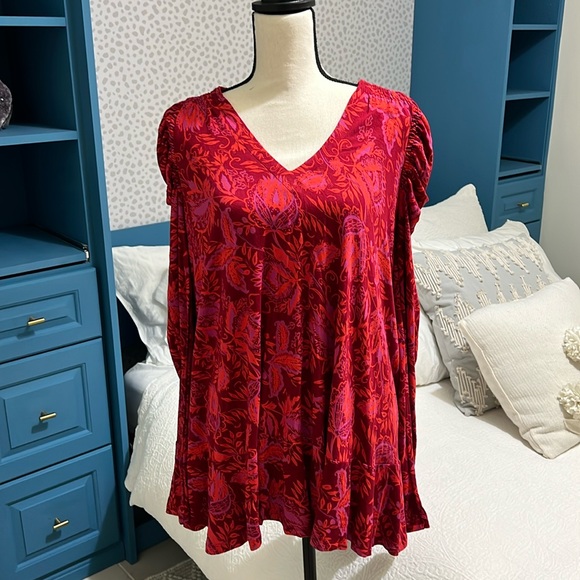 Free people Hello Lover ruched sleeve mini dress - Picture 8 of 12